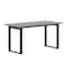 Flash Furniture Redmond 60x30 Conf Tbl w/1in. Thick Dbl Sided Laminate Tbl Top w/PVC and U-Frame Steel Bse, Gry Oak MT-M6030-LTGRY-UBF-GG - alternate 7